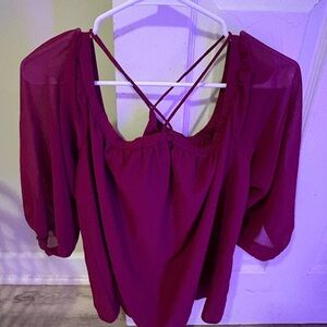 Express Women's Rich Purple Blouse